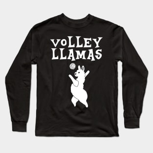 Volley Llamas Funny T-shirt For Boys Girls Long Sleeve T-Shirt